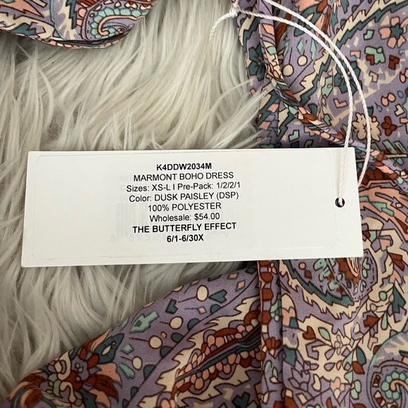 {Bishop + Young} Marmont Boho Dress Long Sleeve in Dusk Paisley - Small - NWT - Picture 11 of 11